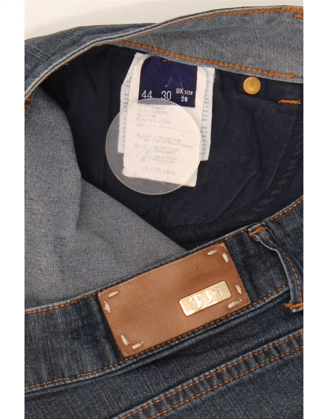 Trussardi Femme Jean Slim W28 L28 Bleu Coton