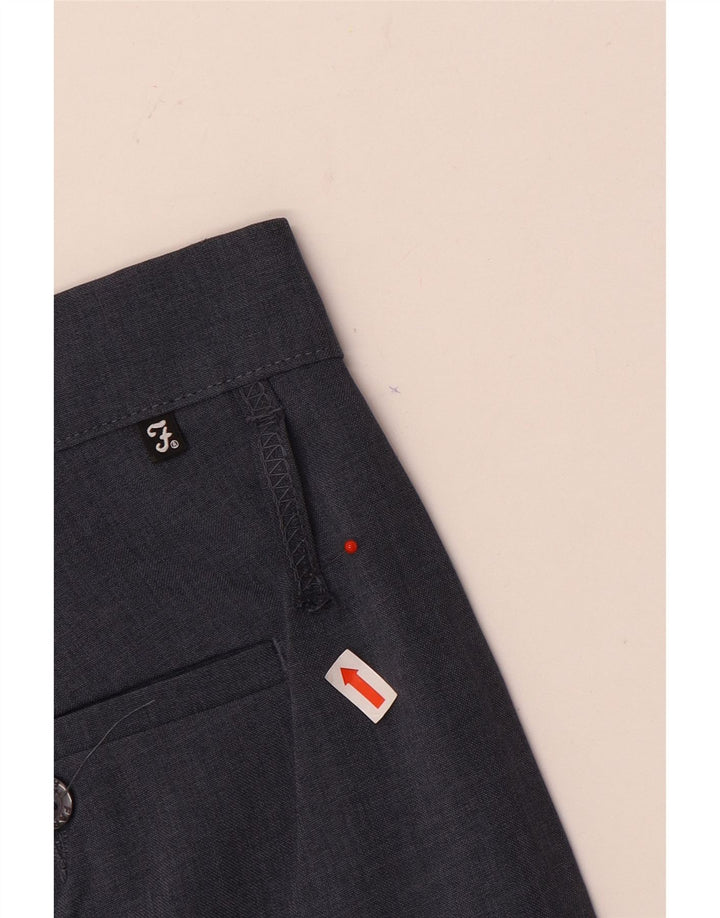 Farah Pantalon décontracté droit pour homme W36 L29 Bleu Polyester