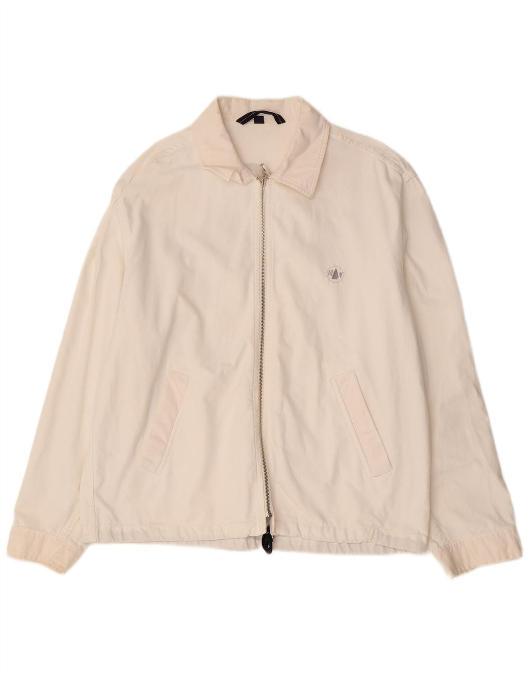 MURPHY & NYE Veste Bomber Homme UK 40 Grand Coton Blanc