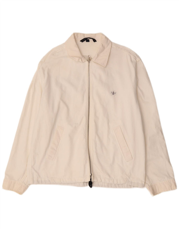 MURPHY & NYE Veste Bomber Homme UK 40 Grand Coton Blanc