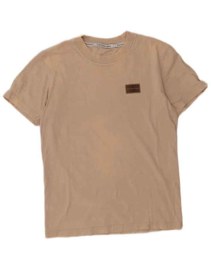 Calvin Klein Jeans T-Shirt Homme Petit Beige