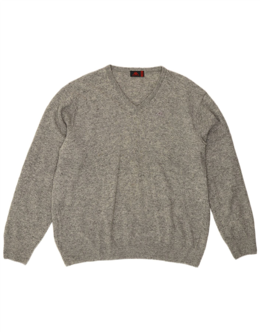 Kappa Pull Col V Homme XL Gris Laine d'Agneau