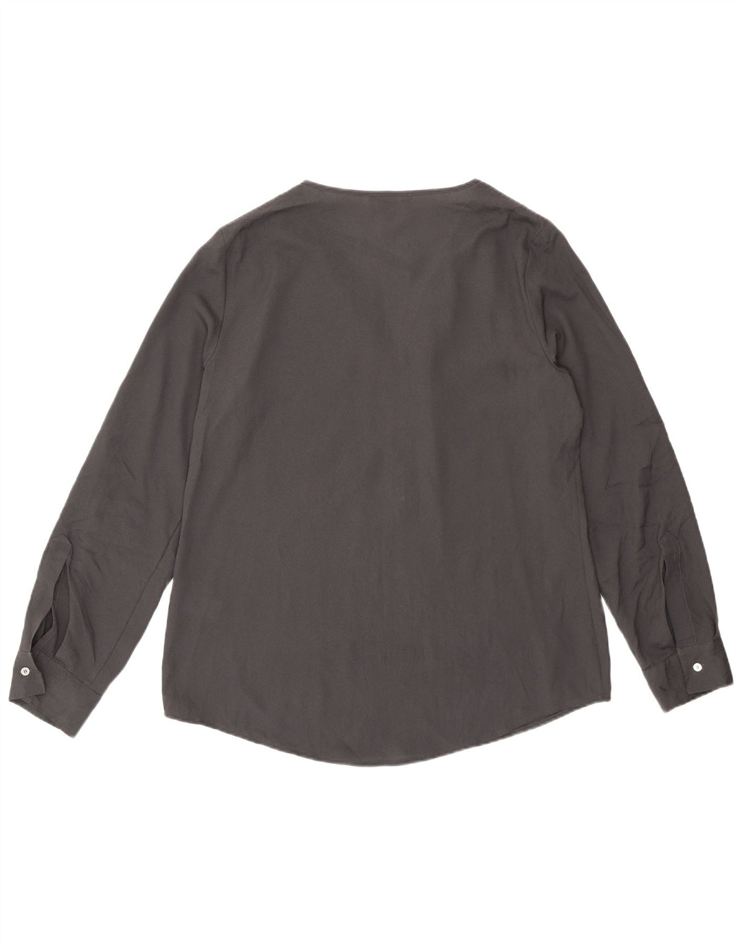 Calvin Klein Chemisier à manches longues pour femme UK 44 Gris moyen Polyester