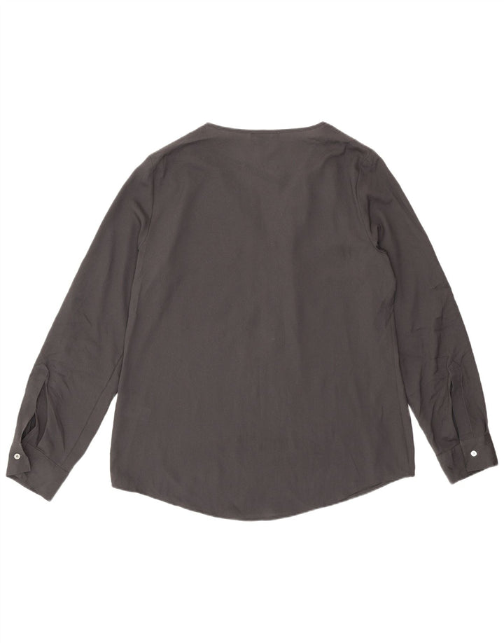 Calvin Klein Chemisier à manches longues pour femme UK 44 Gris moyen Polyester