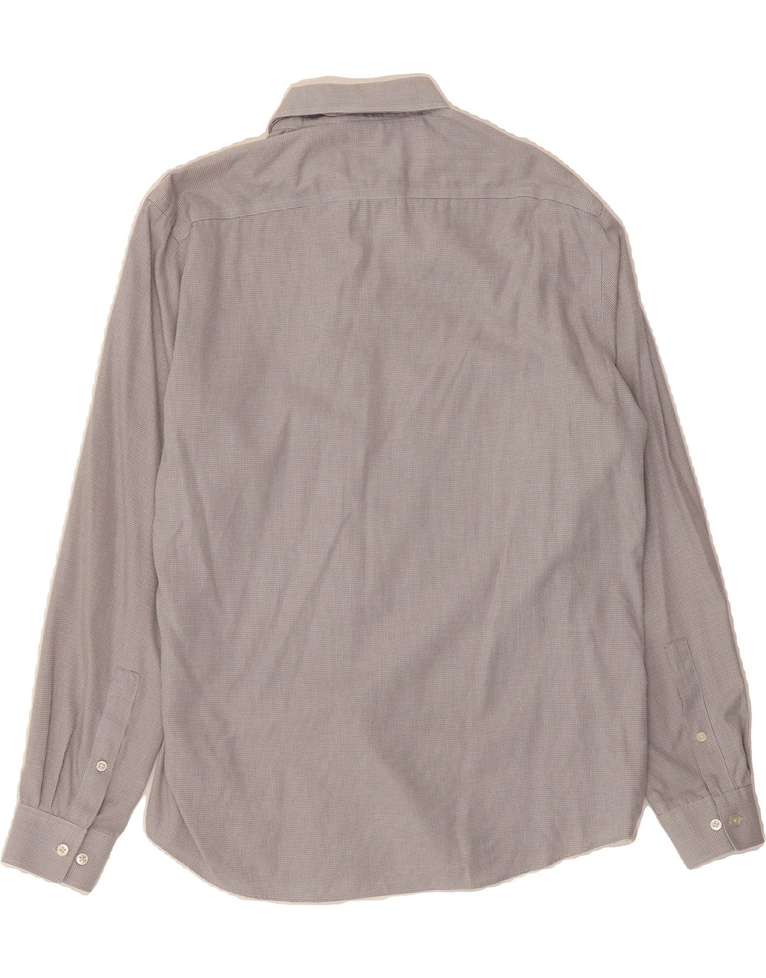 MICHAEL KORS Mens Regular Fit Shirt Size 16 Large Grey Houndstooth Cotton Vintage Michael Kors and Second-Hand Michael Kors from Messina Hembry 