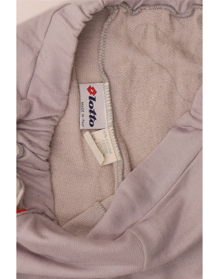 LOTTO Pantalon de Survêtement Femme IT 46 Large Gris Coton