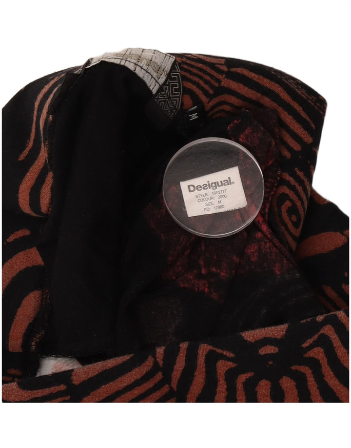 Desigual Jupe trapèze graphique Medium W30 Noir Patchwork Femme