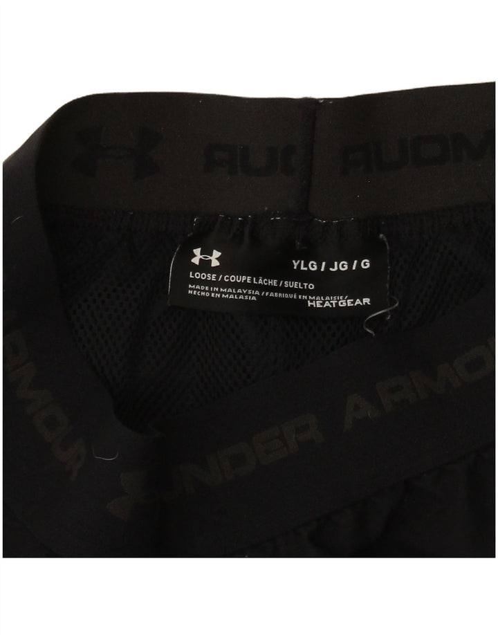 Under Armour Short de sport pour garçon 11-12 ans Grand Noir