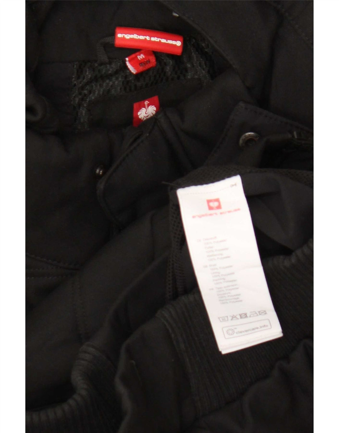 Engelbert Strauss Veste matelassée à capuche pour homme UK 38 Medium Noir Polyester