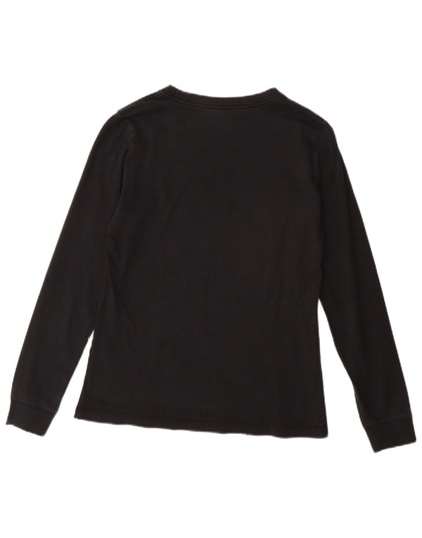 NIKE Haut graphique à manches longues pour femme UK 10 Small Noir