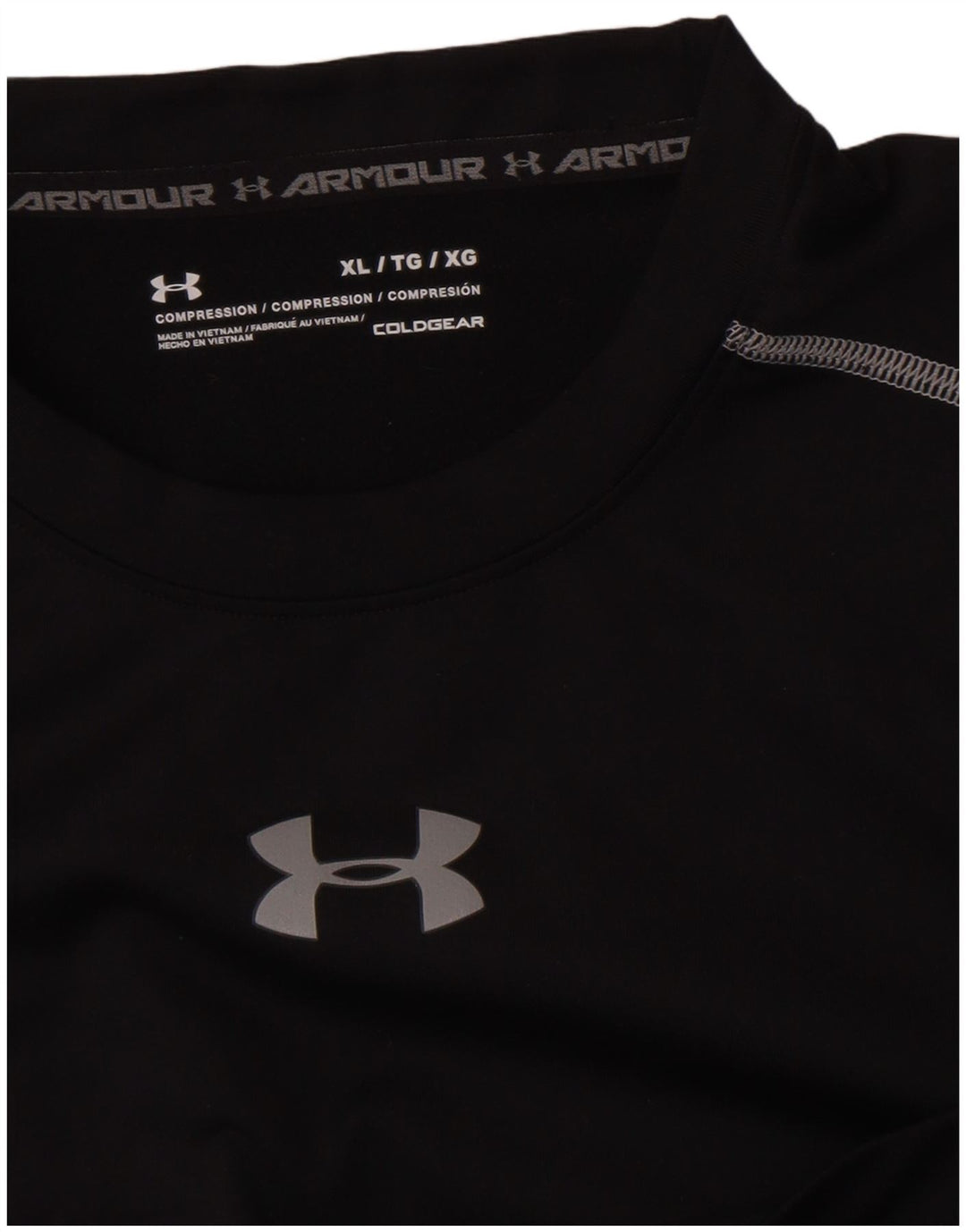 Under Armour Haut de Compression Homme Manches Longues XL Noir