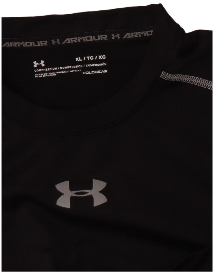Under Armour Haut de Compression Homme Manches Longues XL Noir