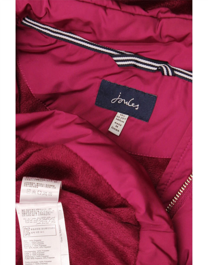 Joules Manteau matelassé à capuche fille 9-10 ans Rose Polyester