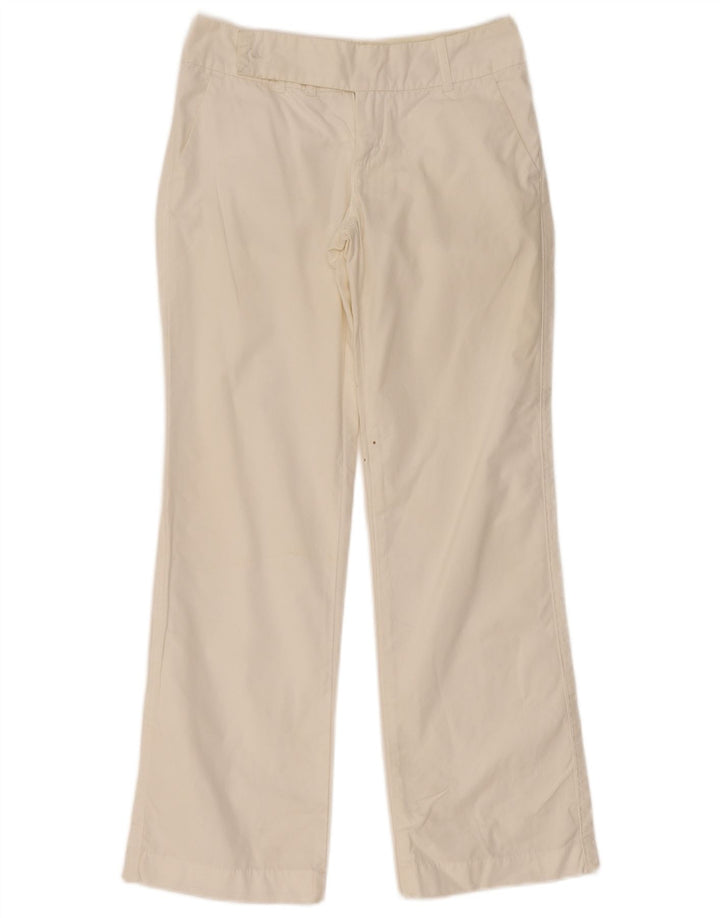 Gas Pantalon Chino Droit Femme W26 L30 Blanc Cassé