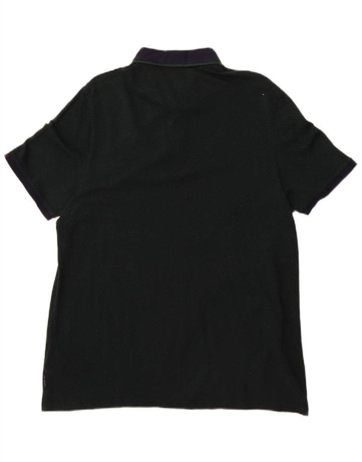 Ted Baker Polo Homme Taille 6 2XL Vert Argyle/Diamant Coton