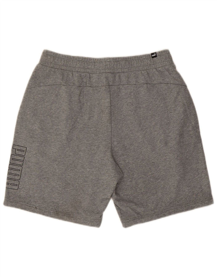 PUMA Mens Graphic Sport Shorts Large  Grey