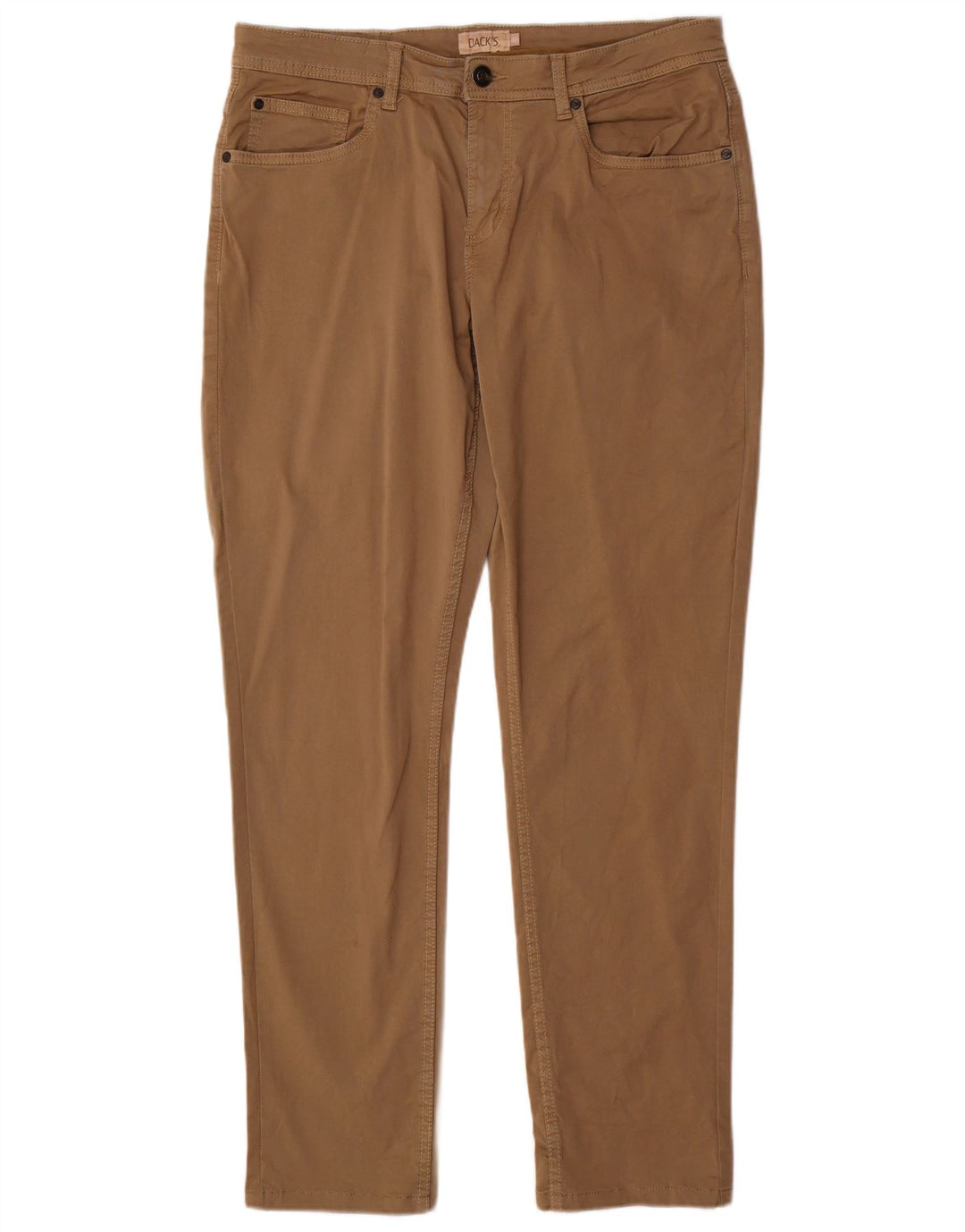 Dack's Pantalon décontracté slim pour homme IT 48 Medium W34 L31 Marron Coton
