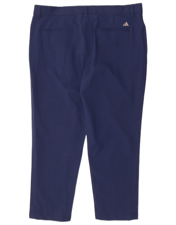 Adidas Pantalon Chino Pegged Homme W38 L28 Bleu Marine Polyester