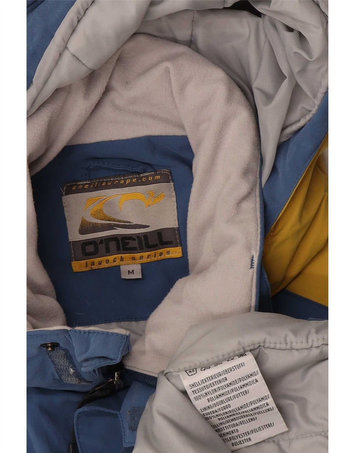 O'Neill Veste de ski à capuche graphique pour homme UK 38 Bleu moyen Nylon colour block