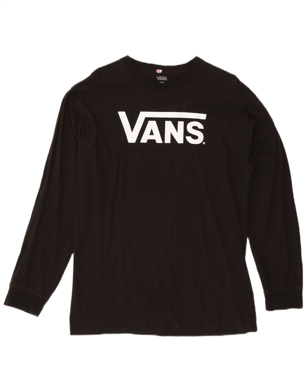 Vans Haut graphique à manches longues pour hommes, grand coton noir