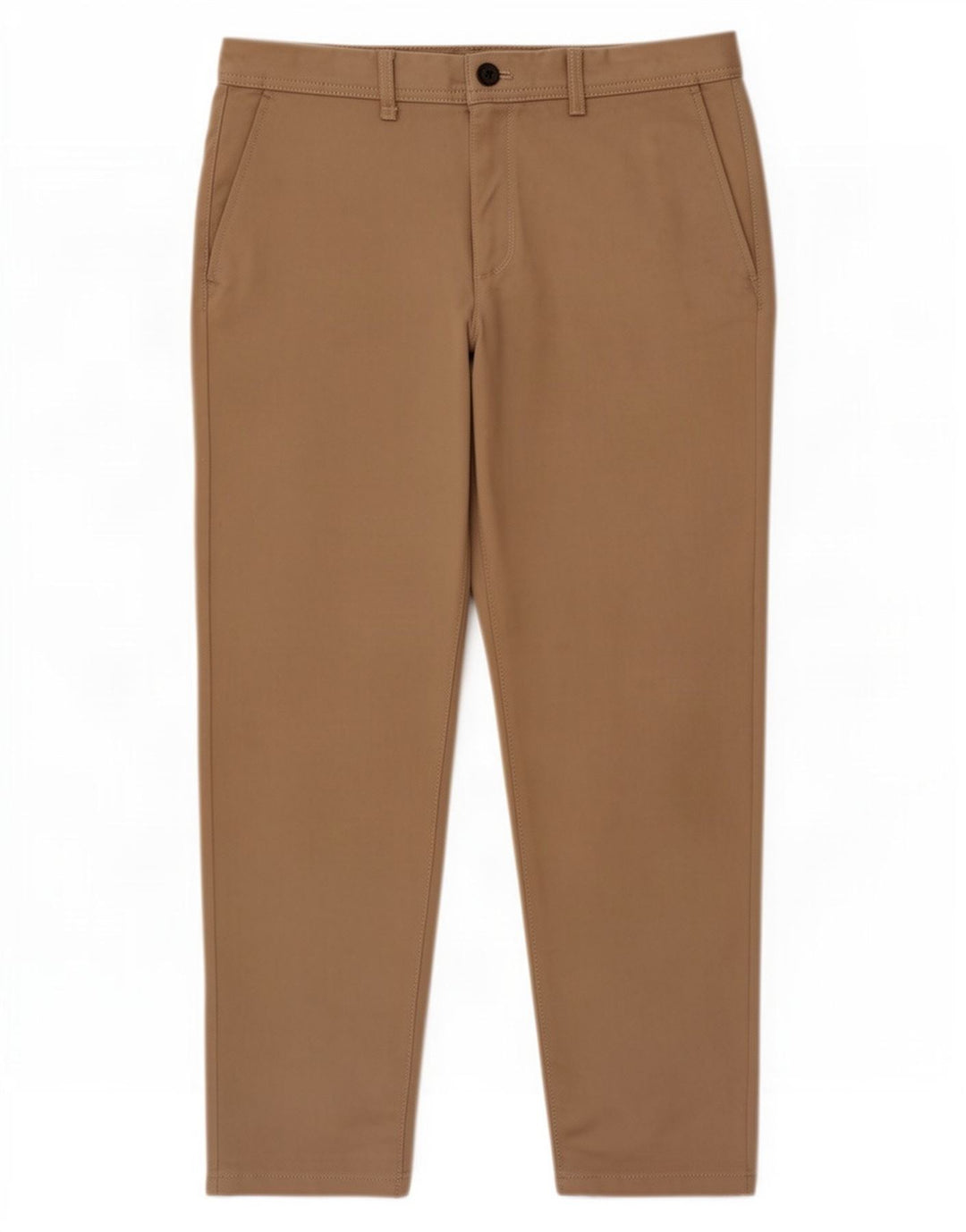 Zara Pantalon Chino Slim Homme EU 42 Large W32 L28 Beige Polyester