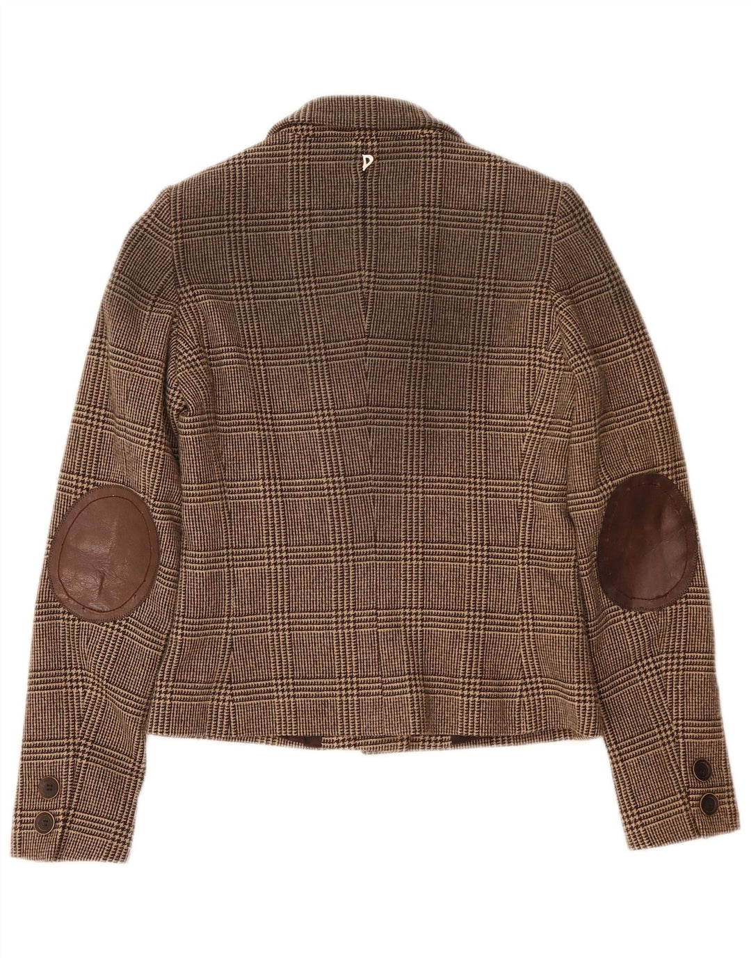 Dondup Veste blazer à 6 boutons pour femme IT 42 en laine pied-de-poule marron moyen