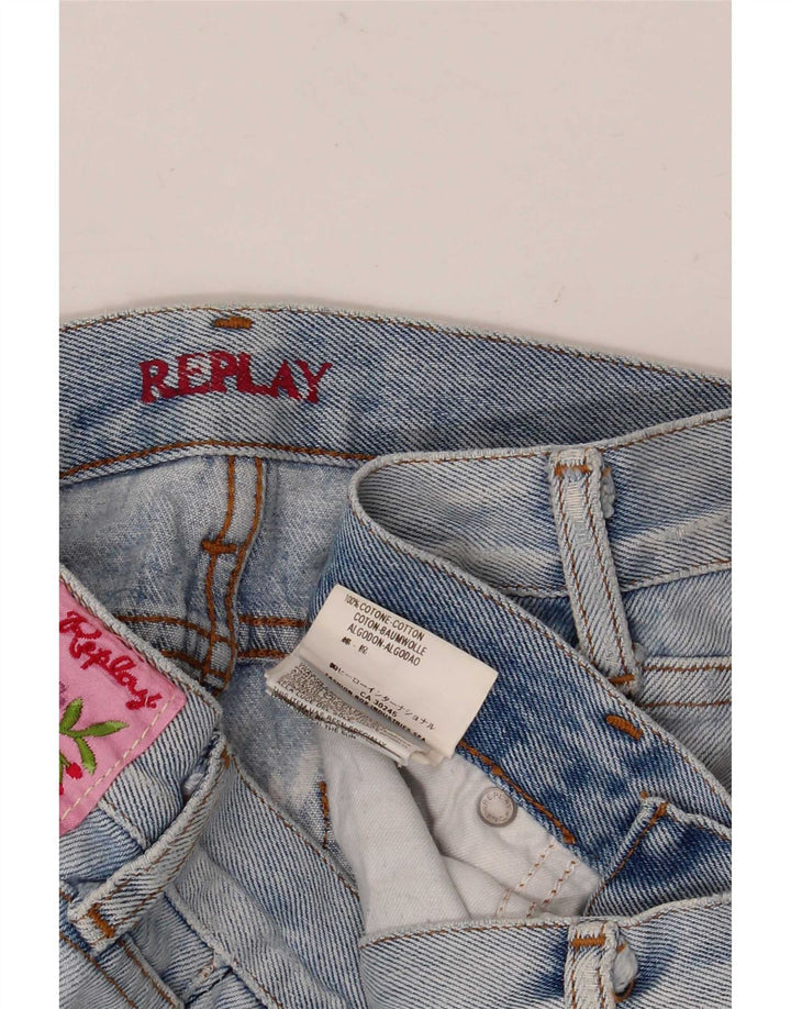 Replay Jean Flare Femme W25 L30 Bleu Coton