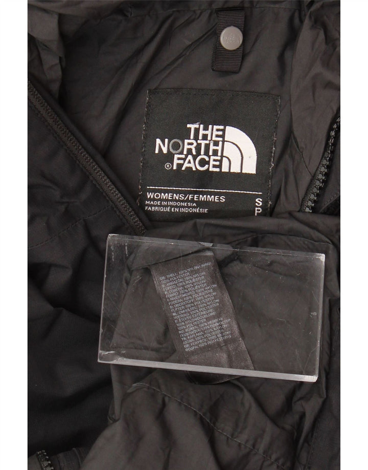 THE NORTH FACE Veste de pluie à capuche pour femme UK 10 Small Noir Polyester