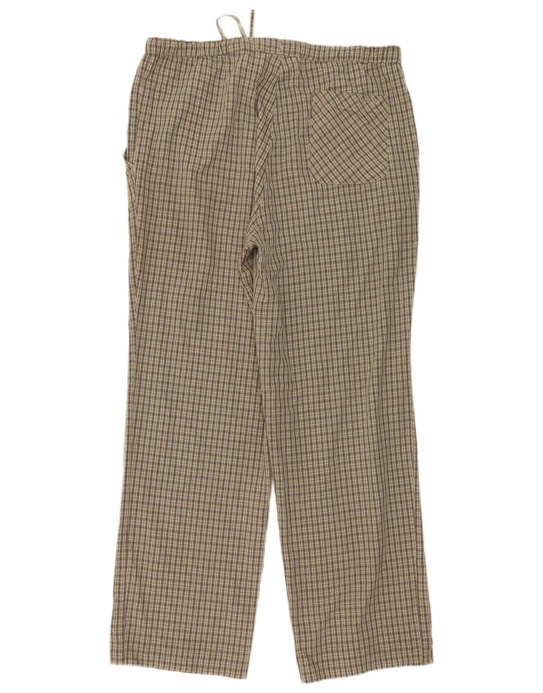 Rohan Pantalon Chino Droit Femme Moyen W30 L30 Kaki à Carreaux Polyester