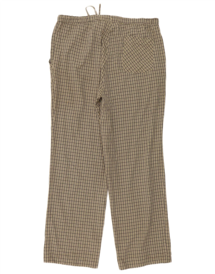 Rohan Pantalon Chino Droit Femme Moyen W30 L30 Kaki à Carreaux Polyester