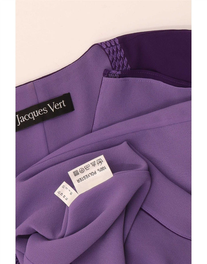 Jacques Vert Veste Blazer 3 Boutons Femme UK 16 Large Violet Polyester