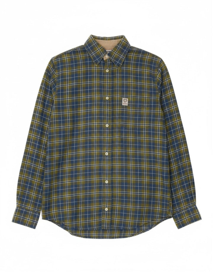 Murphy & Nye Chemise en flanelle pour hommes Sailmakers Grand coton à carreaux vert