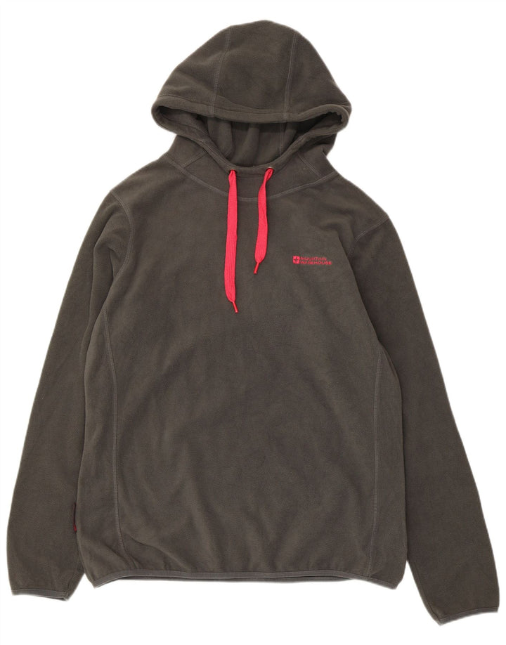 Mountain Warehouse Pull polaire à capuche pour femme UK 16 Large Gris Polyester