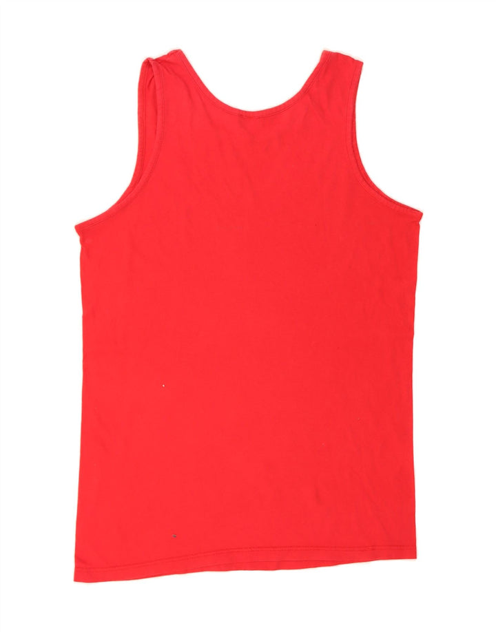 KAPPA Débardeur Femme UK 14 Rouge Moyen