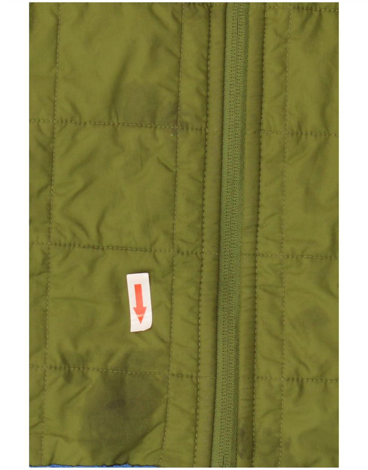 Jack Wolfskin Veste matelassée à capuche pour garçon 7-8 ans Vert Colourblock