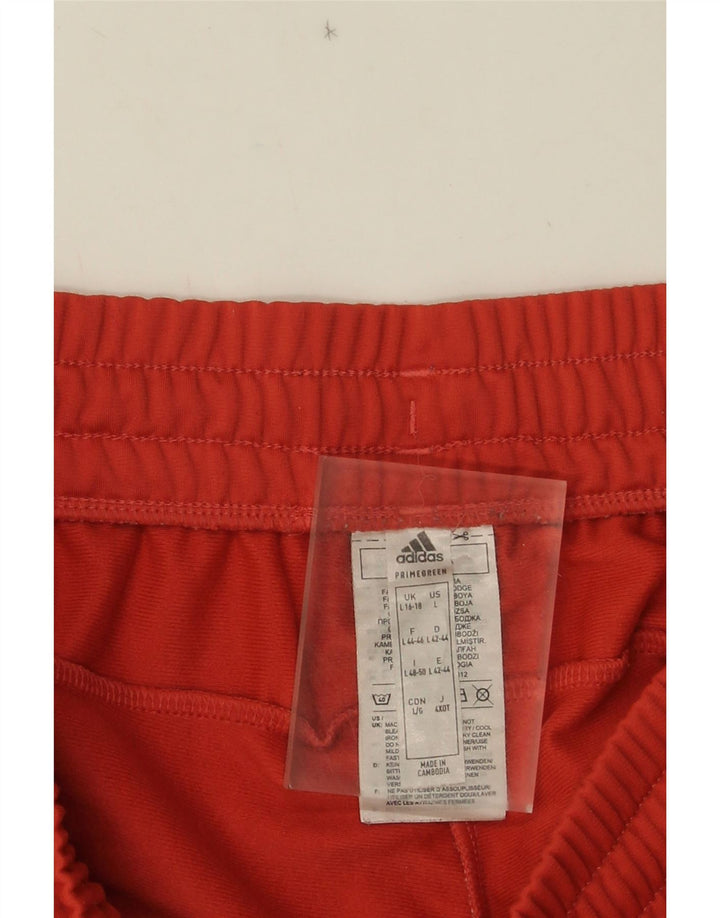 Adidas Pantalon de survêtement pour femme UK 16/18 Large Rouge Polyester