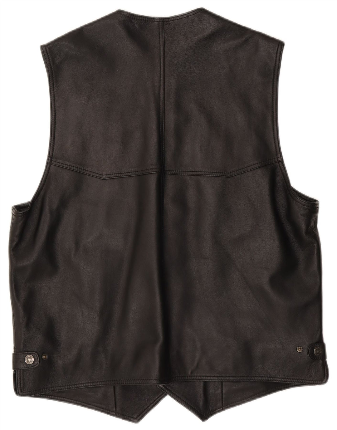 Gilet en cuir homme vintage IT 54 2XL Cuir noir