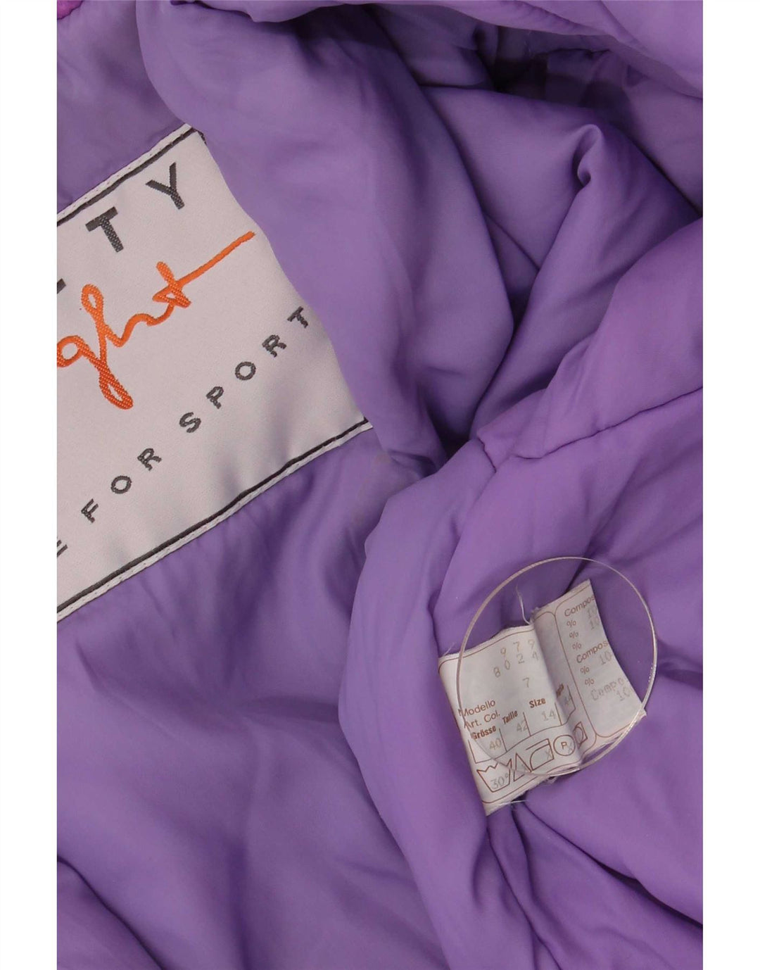 Ninety Eight Combinaison de ski pour femme UK 14 Medium Violet Colourblock Retro