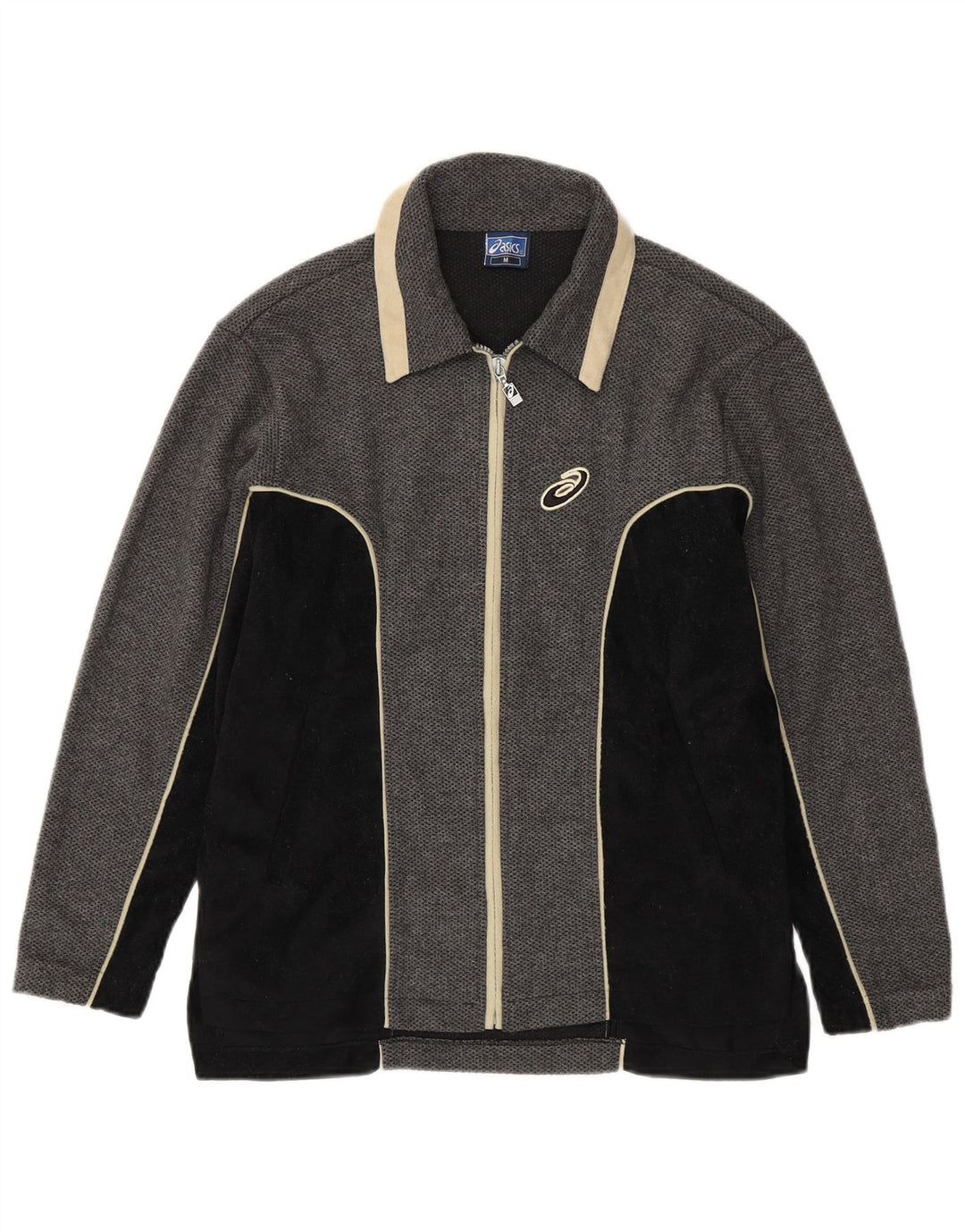 ASICS Veste de survêtement pour homme Gris moyen Colourblock