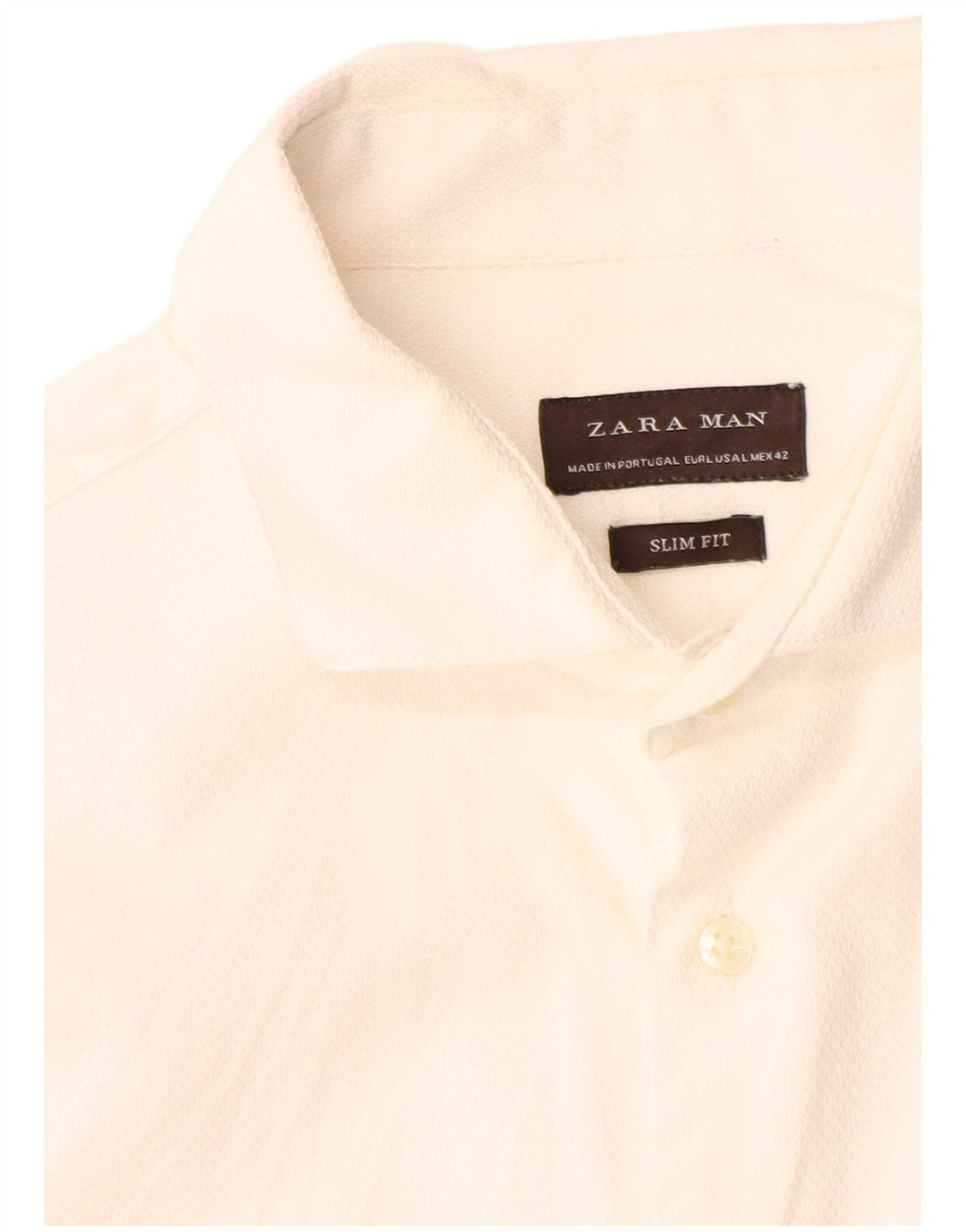 Zara Chemise Slim Fit Homme Blanc