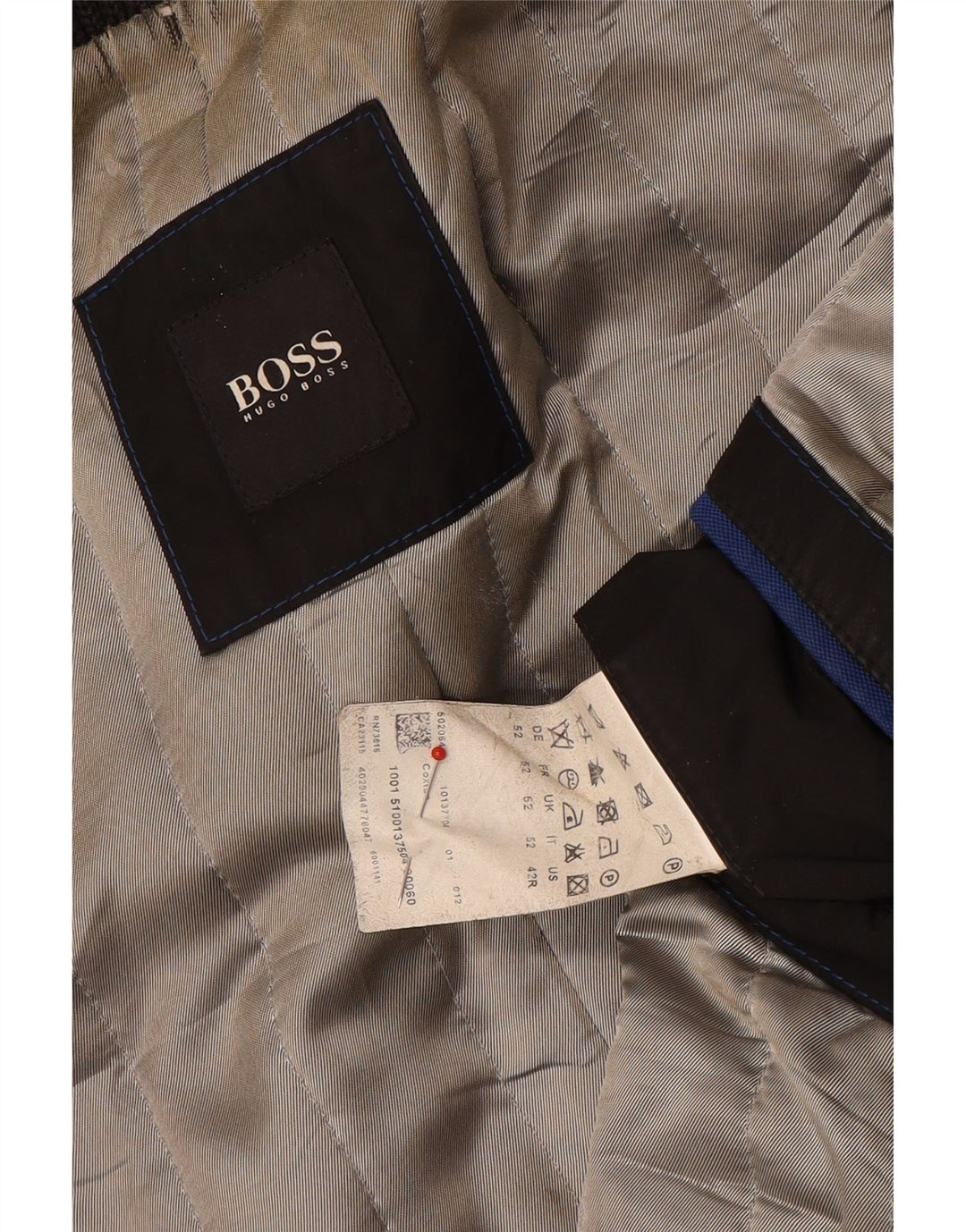 Hugo Boss Pardessus homme EU 52 XL laine grise