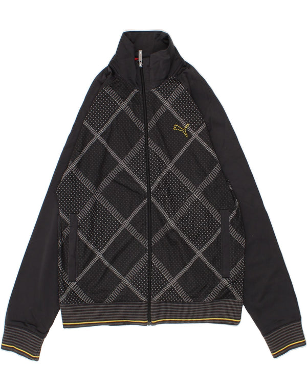 PUMA Veste de Survêtement Graphique Homme Large Gris Géométrique Polyester