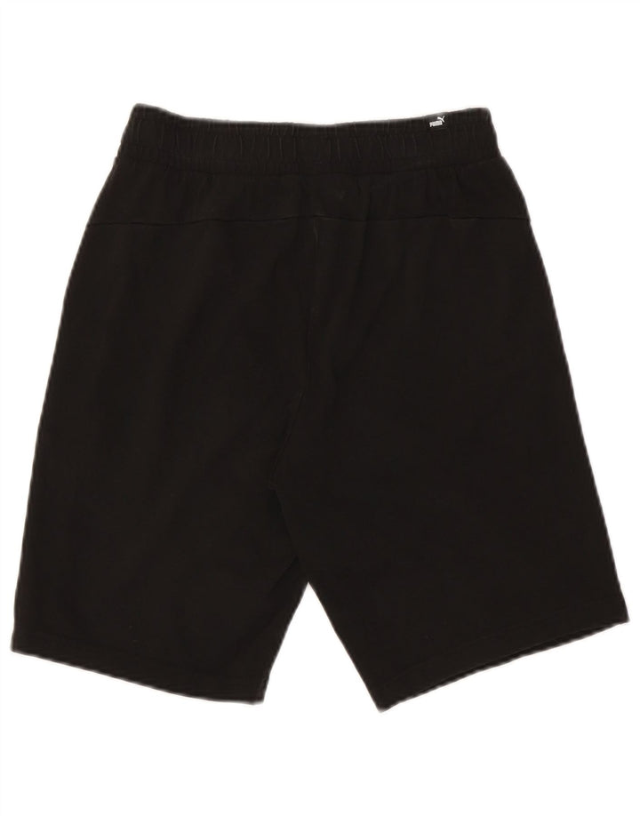Puma Short de sport pour homme, petit, noir, coton