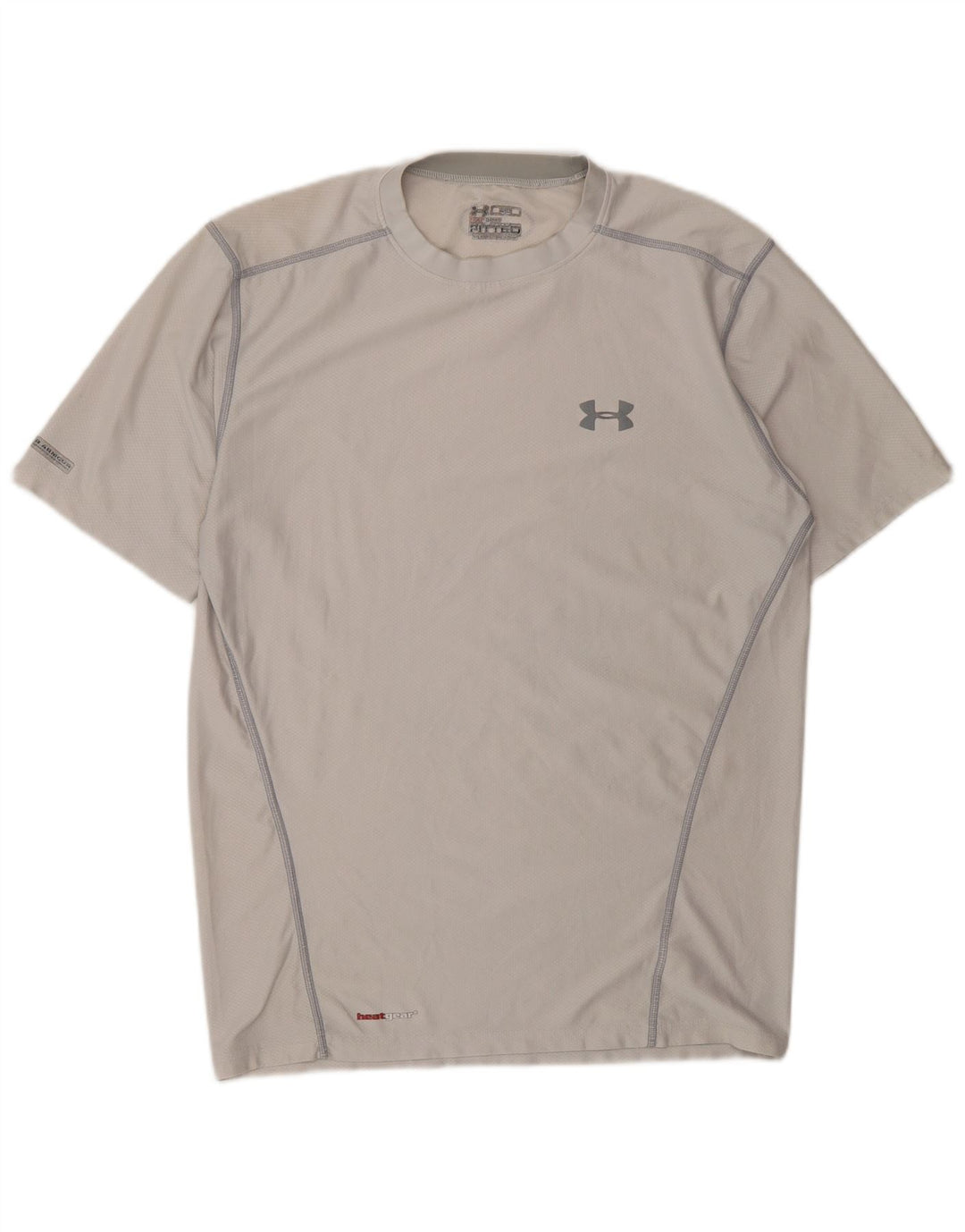 UNDER ARMOUR Mens T-Shirt Top Medium White Polyester