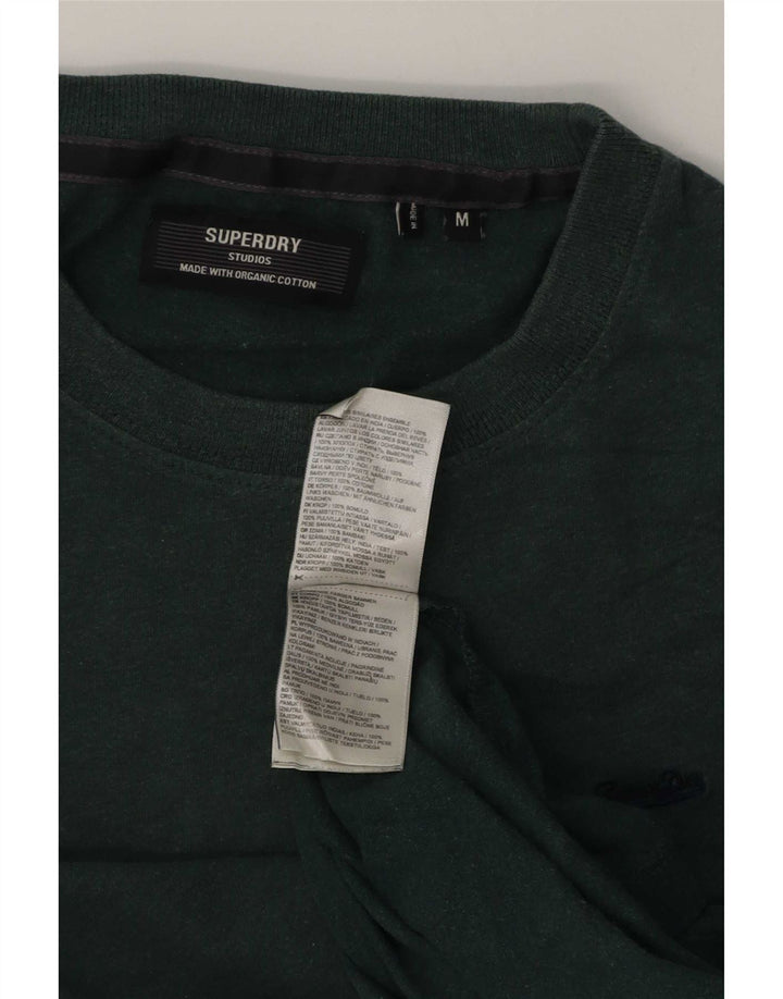 Superdry T-Shirt Homme Vert Moyen Coton