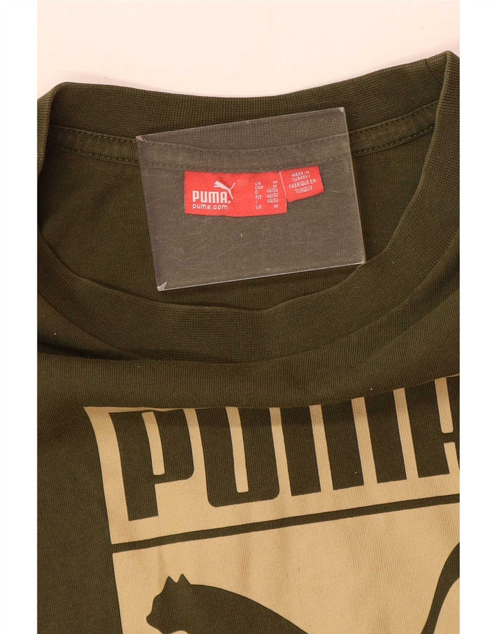 Puma Tee-Shirt Graphic Homme Kaki Moyen