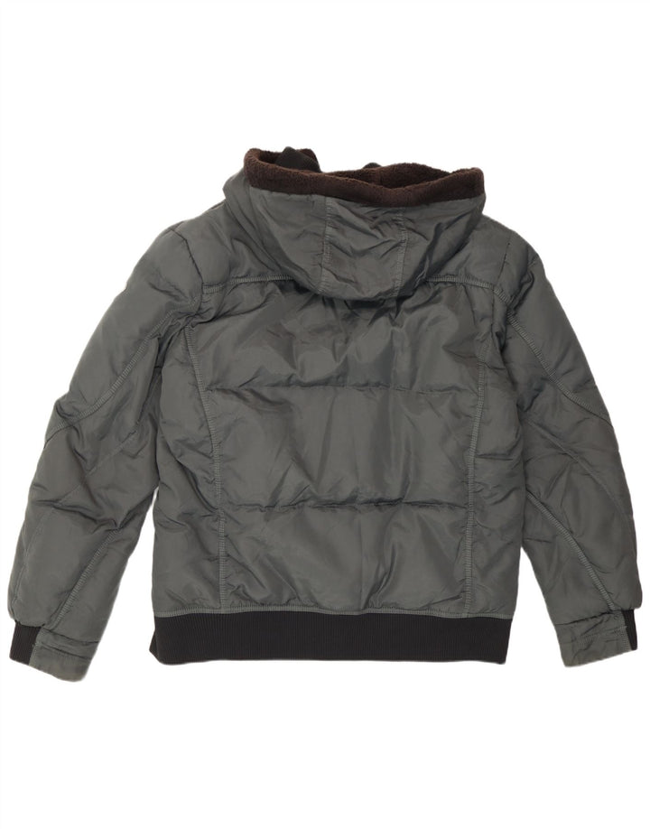 Gas Veste matelassée à capuche pour homme UK 40 Large Gris Polyamide