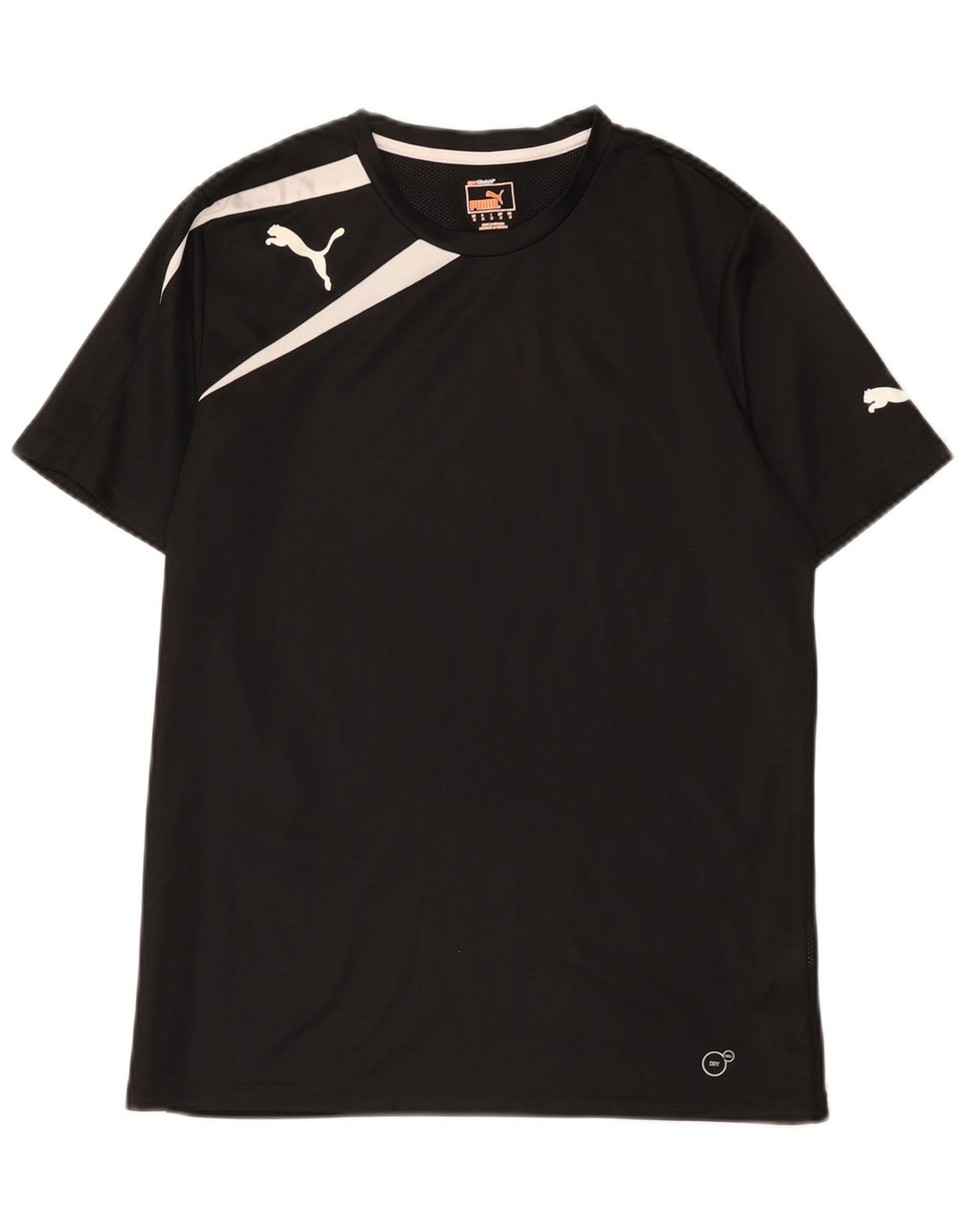 Puma T-Shirt Homme Noir Moyen Polyester Colorblock