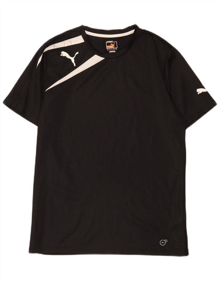 Puma T-Shirt Homme Noir Moyen Polyester Colorblock