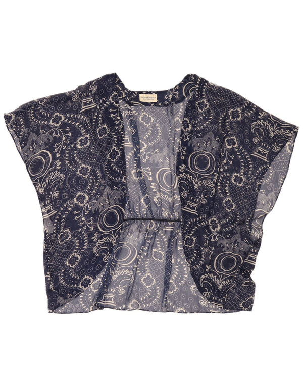 Ralph Lauren Cardigan transparent pour femme Taille unique Bleu marine Floral